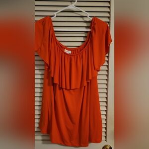 LuLaRoe Alana top NWT Red 2X